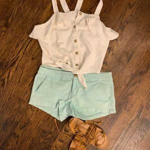 Sea foam green American Eagle shorts